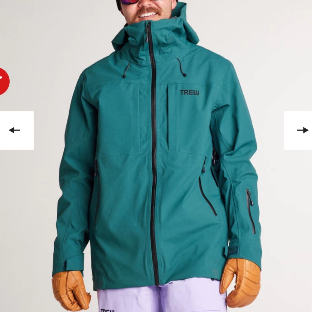 Trew Gear Men’s Small Cosmic Classic Ski Jacket, blue